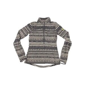 Nike Pro Dri-Fit 1/2  Zip Women's Geometric  Pattern Athleticwear Pullover Sz M